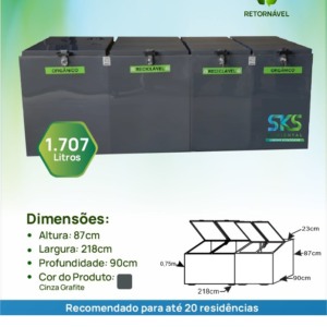 Lixeira Residencial 1.707 L