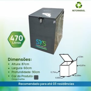 Lixeira Ecológica 470 L