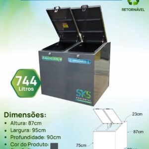 Lixeira Ecológica 744 L