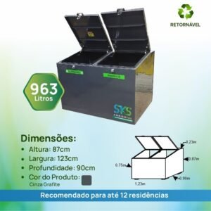 Lixeira Ecológica 963 L