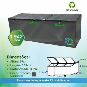 Lixeira Residencial 1.942L