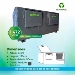 Lixeira Container 1472 L